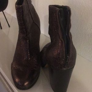 Rag &Bone bronze metallic boots